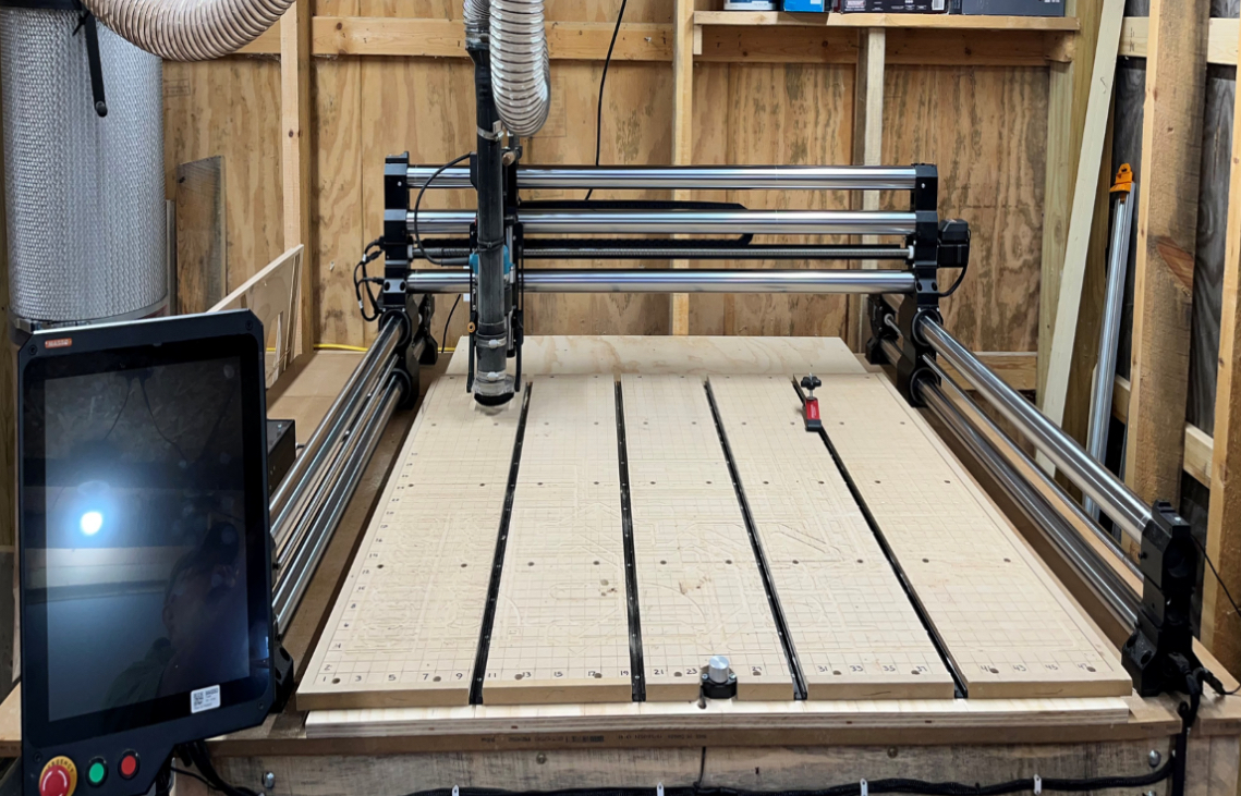 Carl Hanson's woodworking shop in Northern Michigan